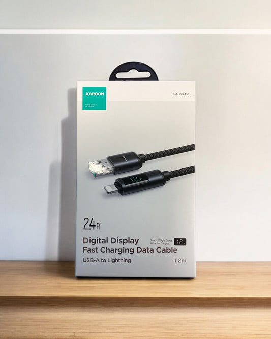 Joyroom 2.4A digital display charging and data cable 1.2m